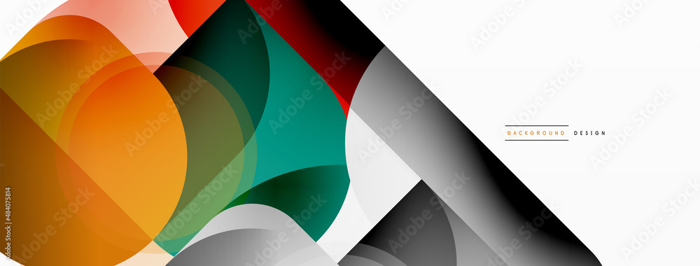 Geometrical minimal wallpaper. Geometric shapes. Vector illustration for wallpaper banner background or landing page Geometrical minimal wallpaper. Geometric shapes. Vector illustration for wallpaper banner background or landing page