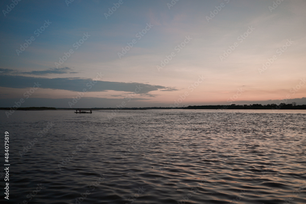 Sunset over the Magdalena River