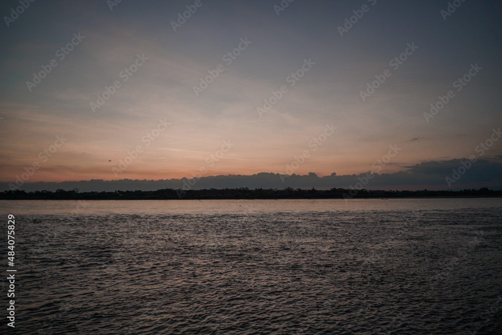 Sunset over the Magdalena River