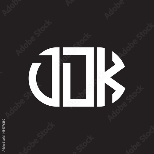 DDK letter logo design on black background. DDK creative initials letter logo concept. DDK letter design.