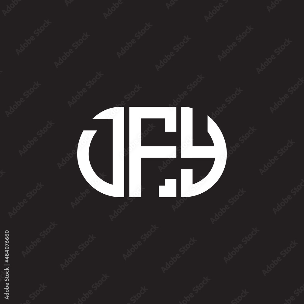 DFY letter logo design on black background. DFY creative initials letter logo concept. DFY letter design. DFY letter logo design on black background. DFY creative initials letter logo concept. DFY letter design.