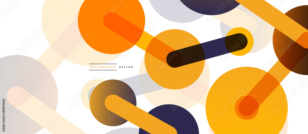 Abstract background. Round dots connected by lines. Trendy techno business template for wallpaper, banner, background or landing Abstract background. Round dots connected by lines. Trendy techno business template for wallpaper, banner, background or landing