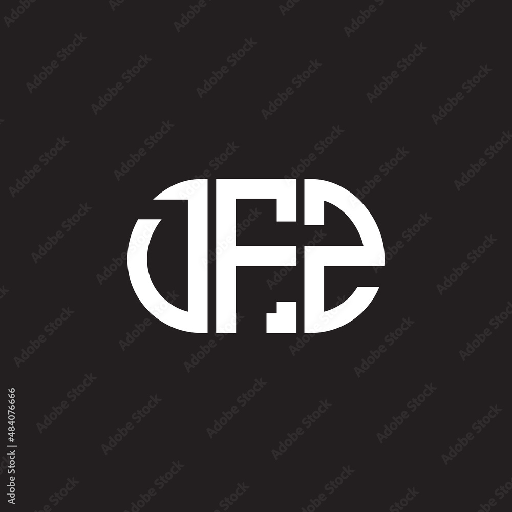 DFZ letter logo design on black background. DFZ creative initials letter logo concept. DFZ letter design. DFZ letter logo design on black background. DFZ creative initials letter logo concept. DFZ letter design.