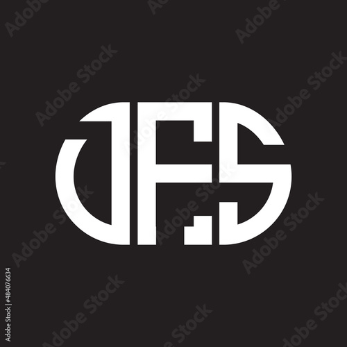 DFS letter logo design on black background. DFS creative initials letter logo concept. DFS letter design. photo