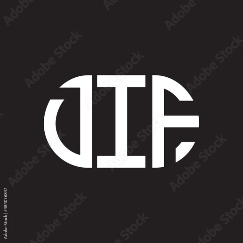 DIF letter logo design on black background. DIF creative initials letter logo concept. DIF letter design.