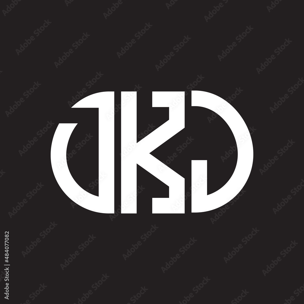 DKJ letter logo design on black background. DKJ creative initials letter logo concept. DKJ letter design. DKJ letter logo design on black background. DKJ creative initials letter logo concept. DKJ letter design.