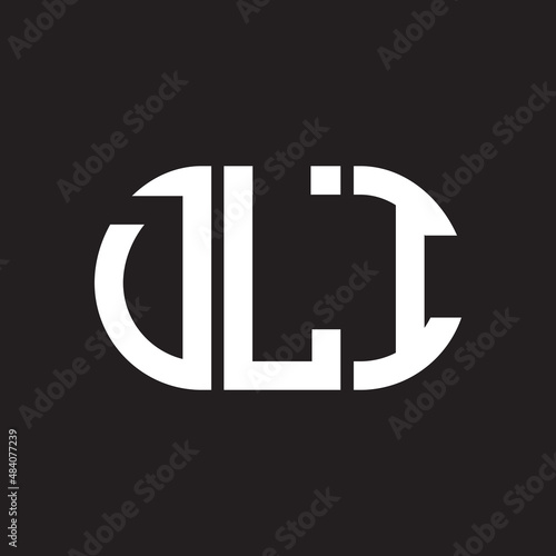 DLG letter logo design on black background. DLG creative initials letter logo concept. DLG letter design.