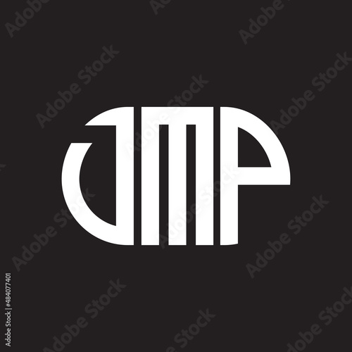 DMP letter logo design on black background. DMP creative initials letter logo concept. DMP letter design. photo