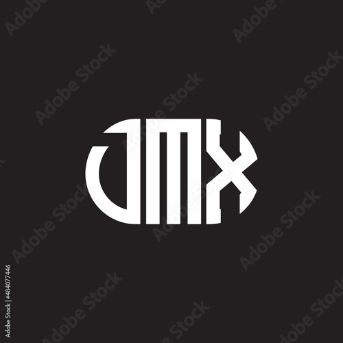 DMX letter logo design on black background. DMX creative initials letter logo concept. DMX letter design. photo