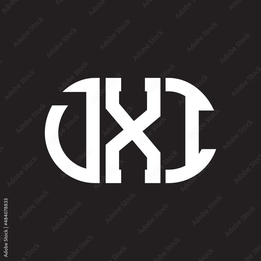 DXI letter logo design on black background. DXI creative initials letter logo concept. DXI letter design. DXI letter logo design on black background. DXI creative initials letter logo concept. DXI letter design.