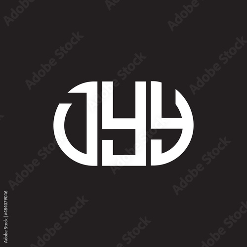 DYY letter logo design on black background. DYY creative initials letter logo concept. DYY letter design.