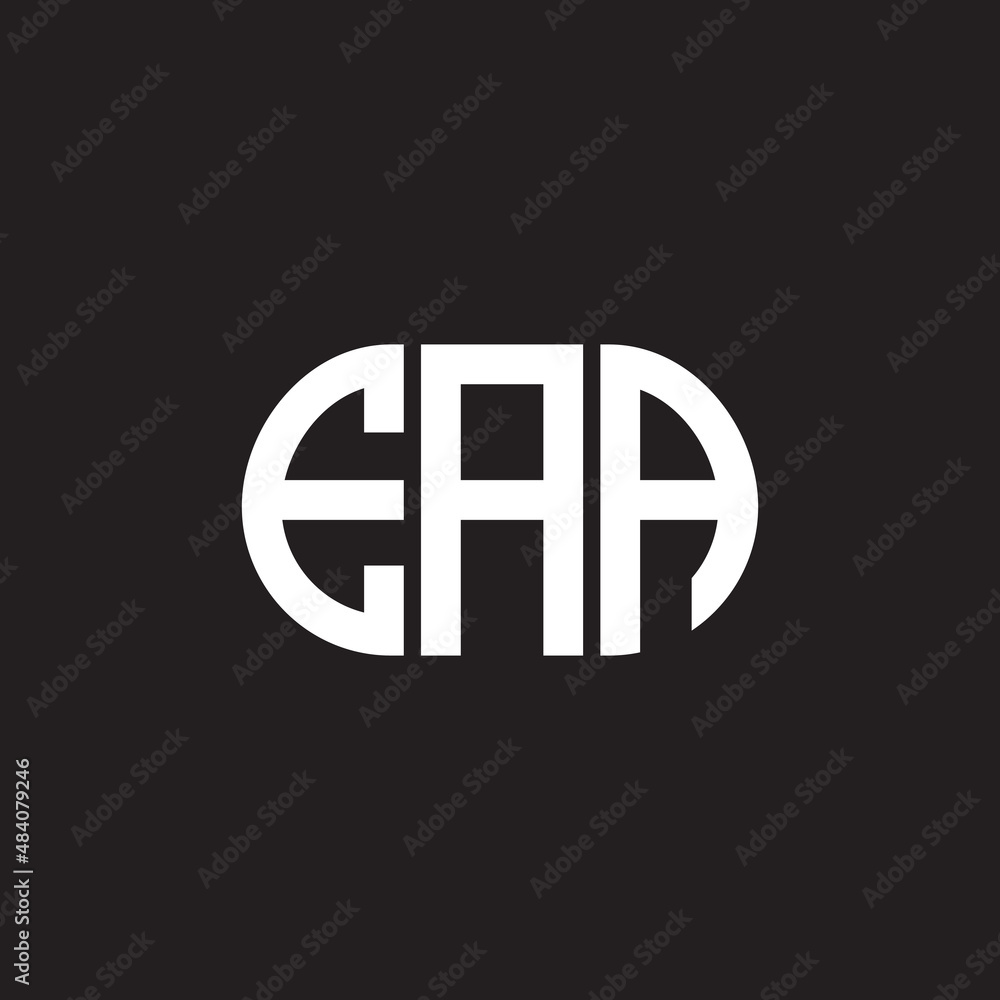 EAA letter logo design on black background. EAA creative initials letter logo concept. EAA letter design. EAA letter logo design on black background. EAA creative initials letter logo concept. EAA letter design.