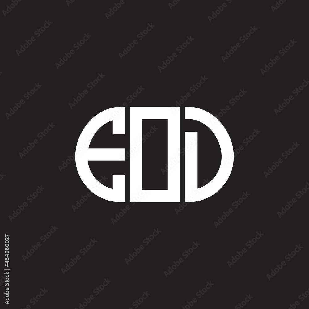 EOD letter logo design on black background. EOD creative initials letter logo concept. EOD letter design. EOD letter logo design on black background. EOD creative initials letter logo concept. EOD letter design.