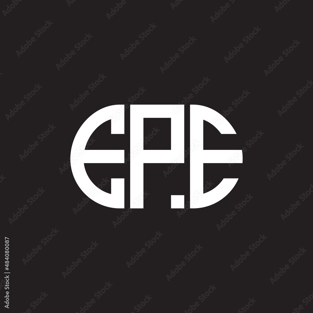 EPE letter logo design on black background. EPE creative initials letter logo concept. EPE letter design. EPE letter logo design on black background. EPE creative initials letter logo concept. EPE letter design.