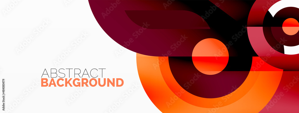 Rings and circles geometric abstract background for wallpaper, banner, backdrop Rings and circles geometric abstract background for wallpaper, banner, backdrop