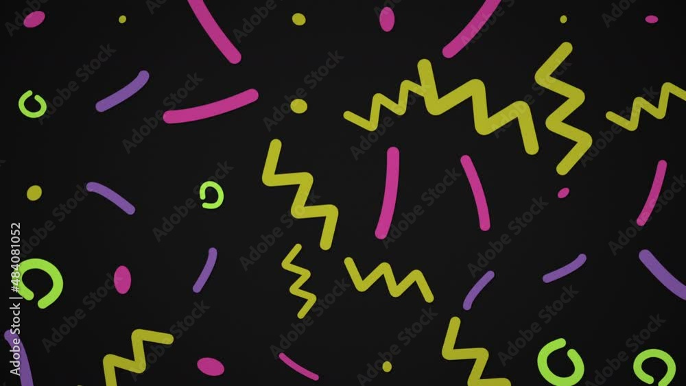 Big colorful Memphis shapes in 80s style, abstract business, corporate and retro style background Big colorful Memphis shapes in 80s style, abstract business, corporate and retro style background