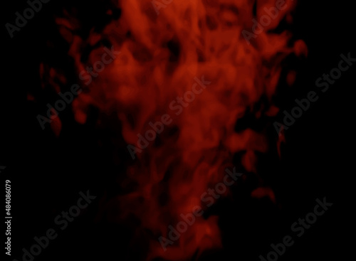 Realistic fire flames set on transparent background. 3D bonfire on transparent background isolated vector illustration
