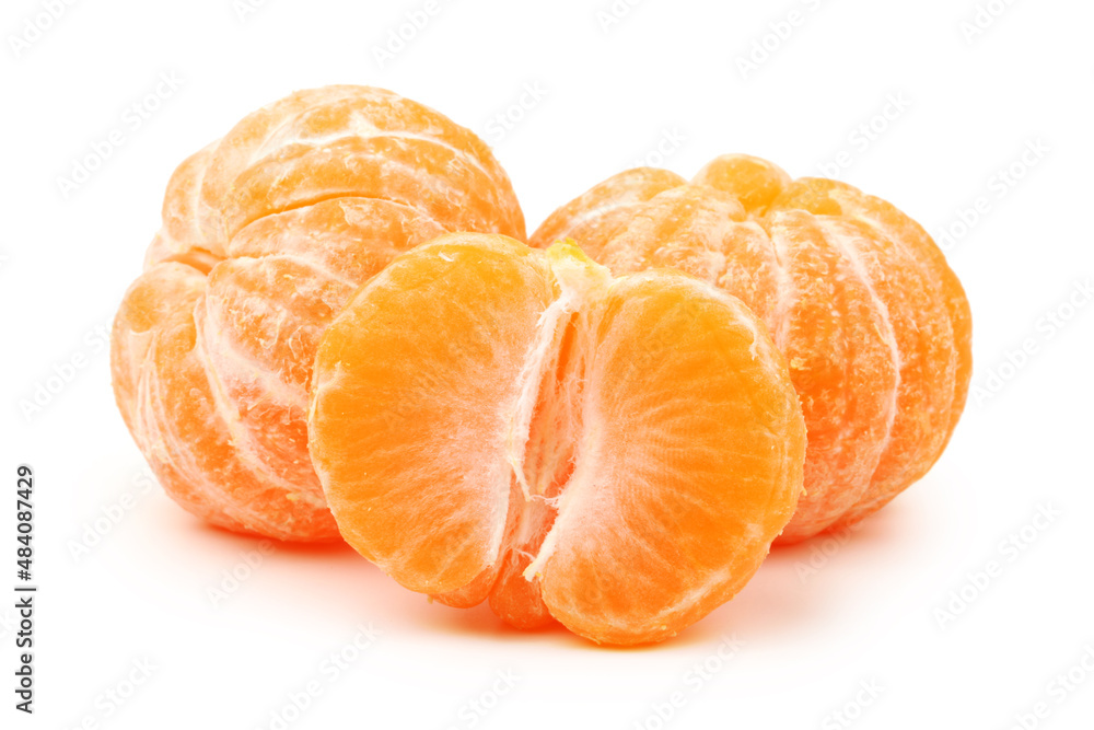 tangerine isolated on white background tangerine isolated on white background
