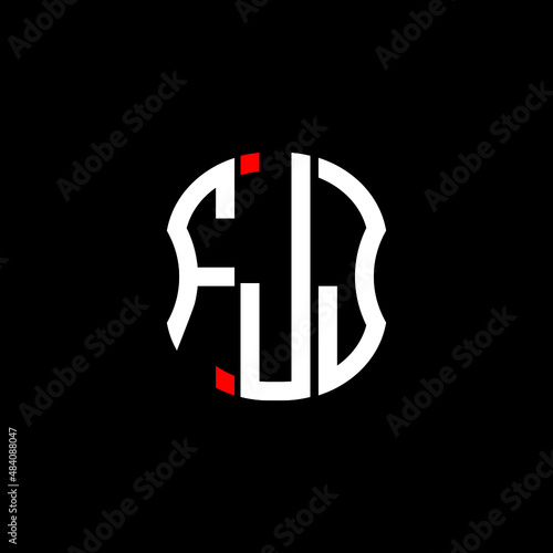 FJJ letter logo creative design. FJJ unique design photo