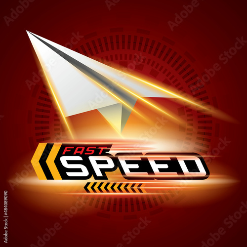 Fast Speed Concept for Design logo and Vector Template.