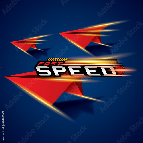 Fast Speed Concept for Design logo and Vector Template.