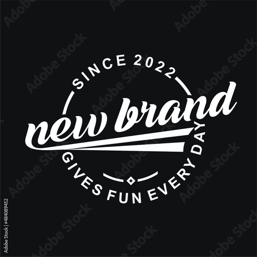 Logo design new brand gives fun every day