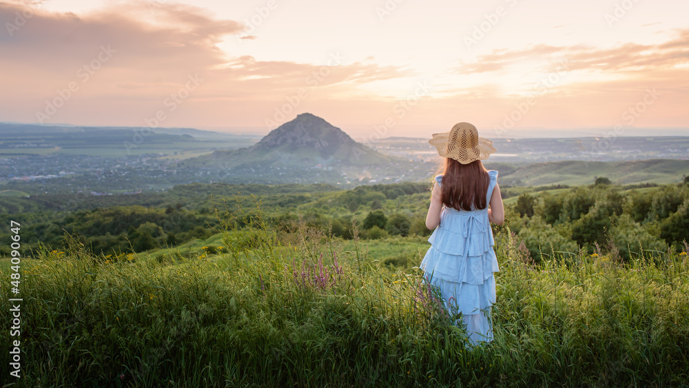 woman in the field