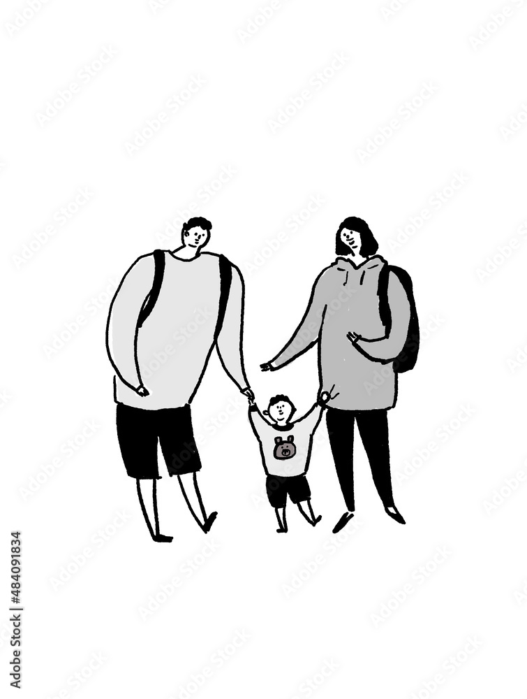 子供(男の子)とお父さん、お母さん、家族(縦、中央配置)
子供(男の子)とお父さん、お母さん、家族(縦、中央配置)