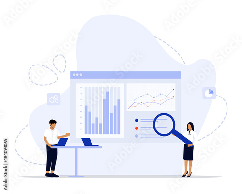 Setup analytics concept illustration