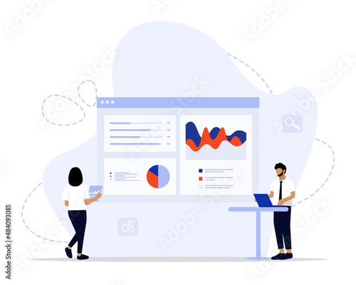 Setup analytics concept illustration