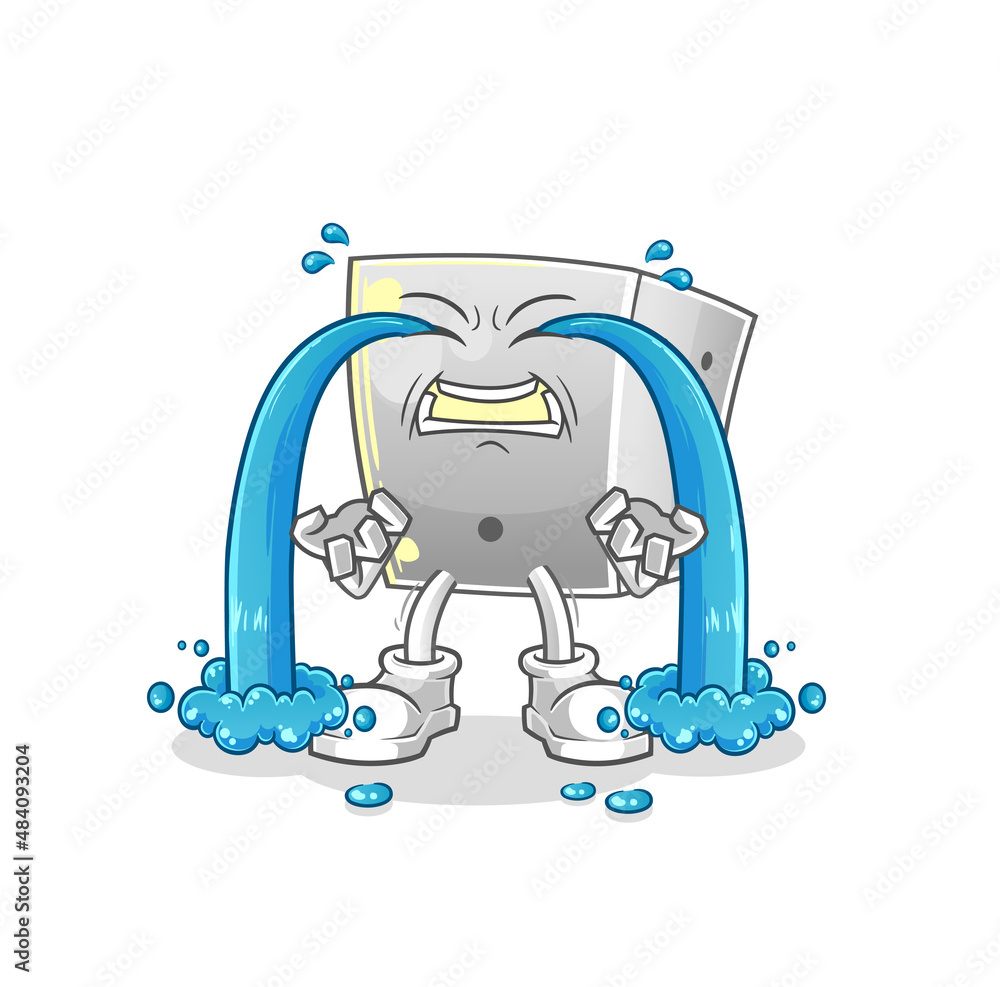 dice crying illustration. character vector dice crying illustration. character vector