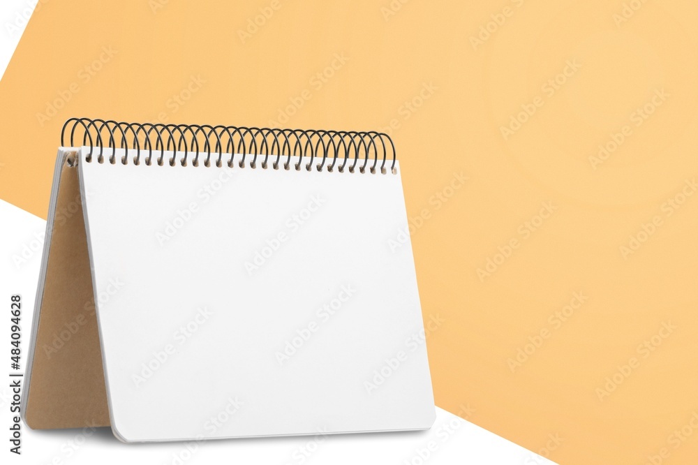 Calendar blank on table, new year concept Calendar blank on table, new year concept