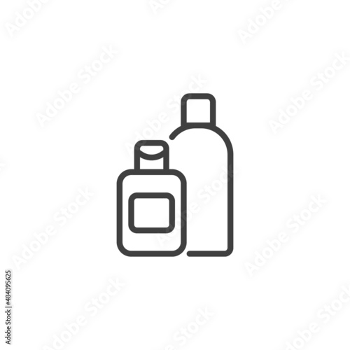 Nail polish remover line icon
