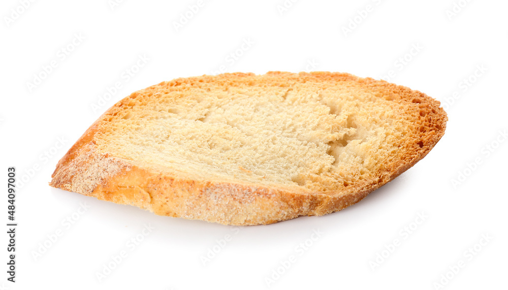 Fresh crouton isolated on white background