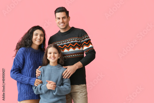 Little girl and her parents...