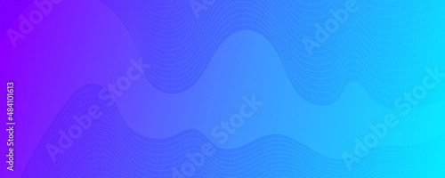 Modern colorful gradient background with wave lines