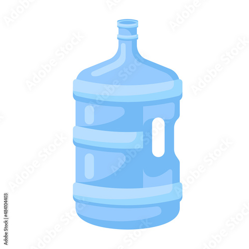 gallon water plastic bottle Cartoon vector illustration isolated object