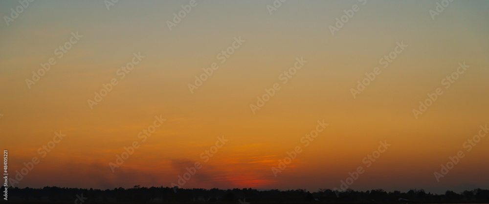 colorful of gradient on sky during sunet