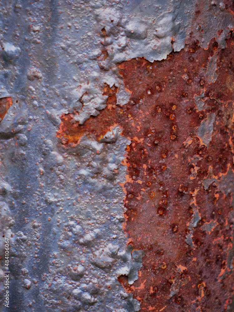Fototapeta premium rusty iron, rusty iron plate, rusty iron pole, rusty iron macro