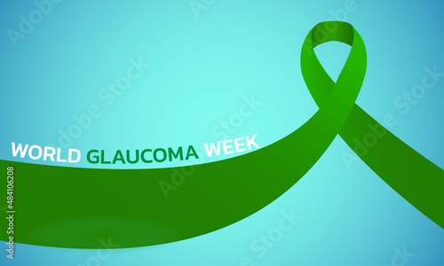 World glaucoma week. Vector banner, poster, flyer, greeting card .