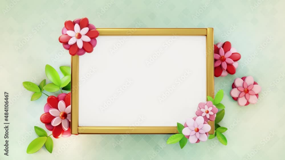 Decorative Floral Arrangement with frame Decorative Floral Arrangement with frame