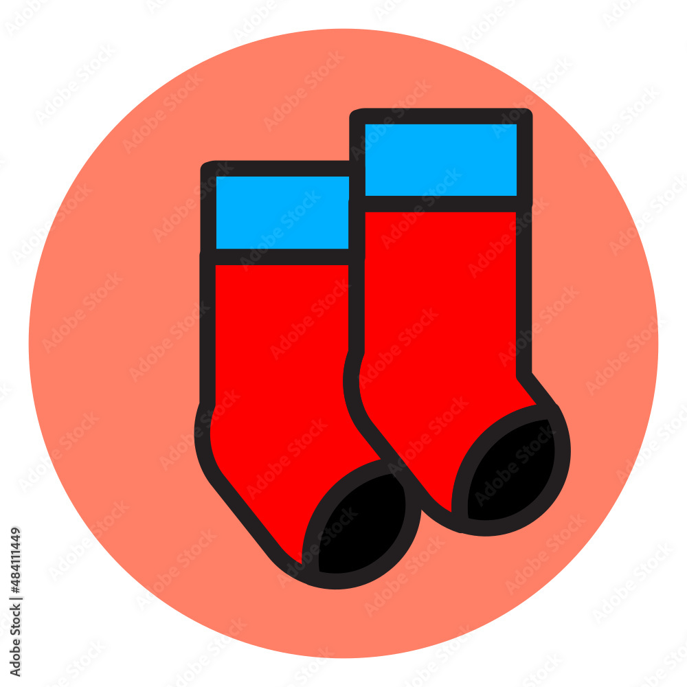 Sock Isolated Vector Illustration which can be easily Download Sock Isolated Vector Illustration which can be easily Download