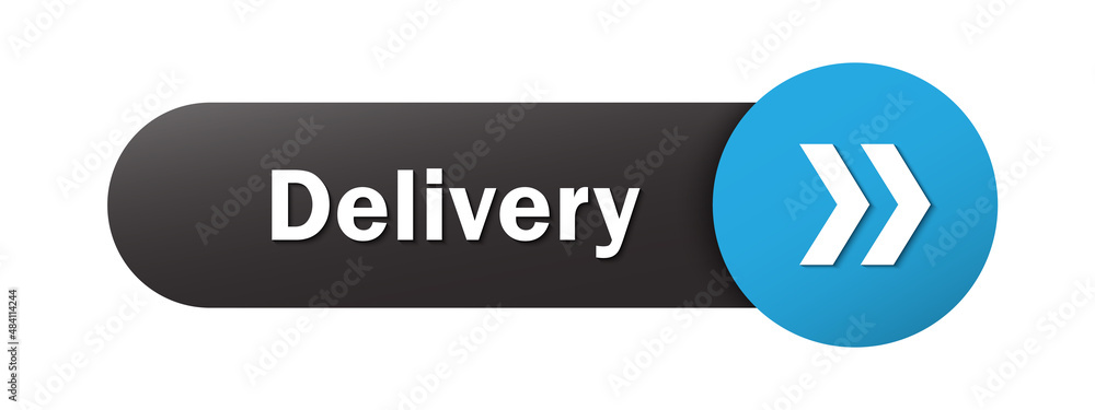 DELIVERY black and blue vector web button DELIVERY black and blue vector web button
