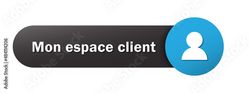 Bouton web vecteur MON ESPACE CLIENT