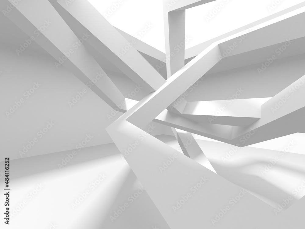 Abstract White Architecture Design Concept Abstract White Architecture Design Concept