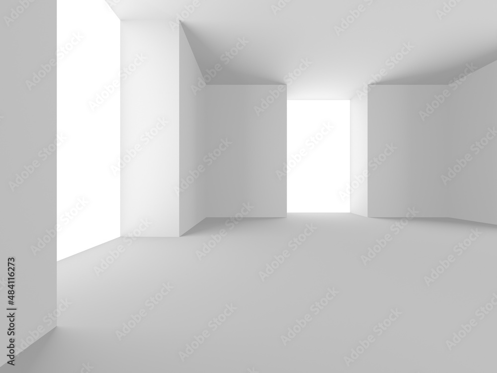 Abstract White Architecture Design Concept Abstract White Architecture Design Concept
