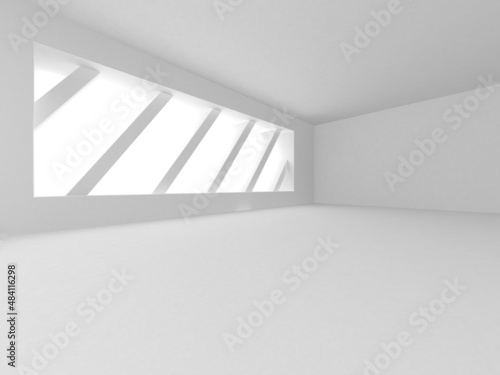 Abstract White Architecture Design Concept