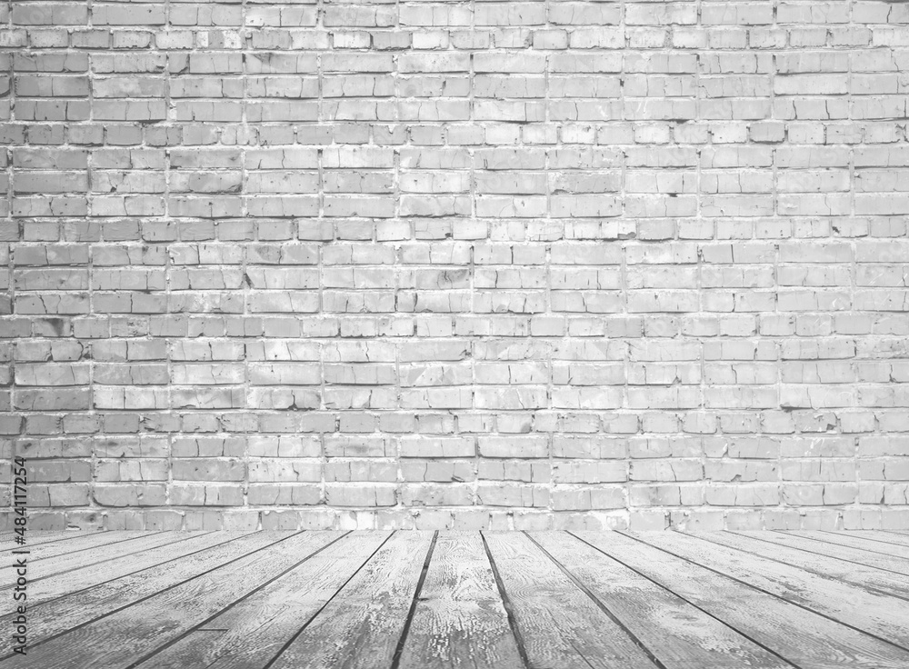 gray interior with brick wall gray interior with brick wall