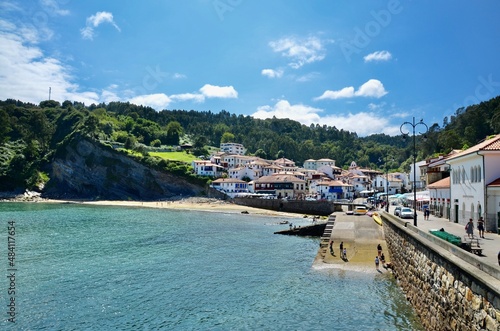 Pueblo costero. Tazones, Asturias, España, Europa photo