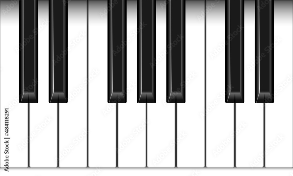 Piano keys. Musical instrument keyboard. Piano keys. Musical instrument keyboard.